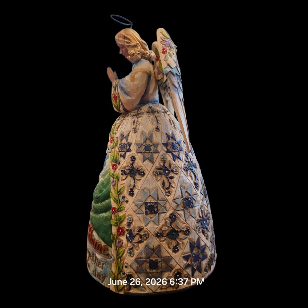 Jim Shore 4003513 "Peaceful Journey" Angel Figurine Enesco 11" Praying Memoriam - Picture 5 of 13